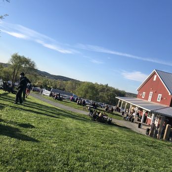 Pennings Farm Cidery - View from our seats - Cideries Near Me - Warwick, New York