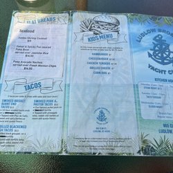 Ludlow Bromley Yacht Club - Kids menu