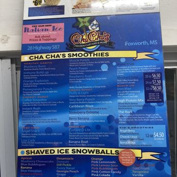 Cha Cha's Custard & More - Ice Cream & Frozen Yogurt Near Me - Foxworth, Mississippi