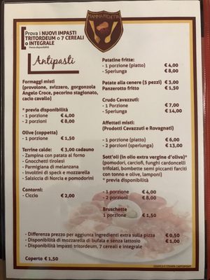 Menu photo 1 Pizzeria Mamma Richetta Casamassima, BT