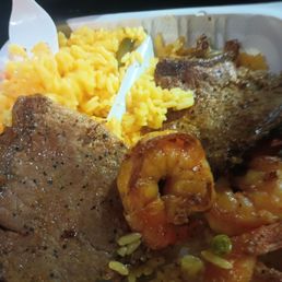 Steak and shrimp. YUUUUM!!!!!! Steak and shrimp. YUUUUM!!!!!!