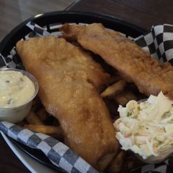The Cove Cafe - Fish and chips, requested extra crsipy