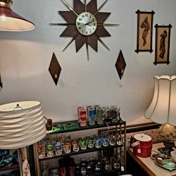 Oooodles Antiques - June 2022: The Mid-century Starburst set was marked $350.