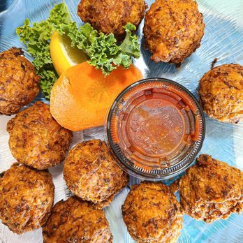 Lazy Days Restaurant - Conch Fritters. My favorite - Seafood Near Me - Islamorada, Florida