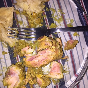 Bake and Things - Under cooked curry chicken from my chicken buss up. Very disappointed - Caribbean Near Me - Brooklyn, New York