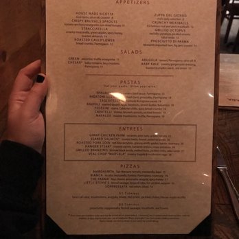 Alta Strada - Here is their dinner menu! - Italian Near Me - Fairfax, Virginia