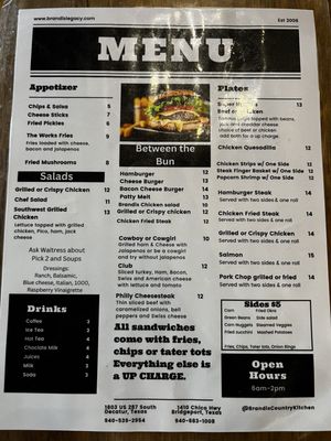 Menu photo 3 Brandis Country Kitchen Decatur, TX Menu photo 3 Brandis Country Kitchen Decatur, TX