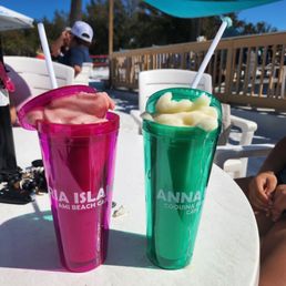 Virgin Pina colada and strawberry daquiri Virgin Pina colada and strawberry daquiri