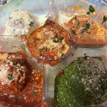 The Blackstone Meatball - Flight of all the balls with different sauces. (Delivery) - Italian Near Me - Omaha, Nebraska The Blackstone Meatball - Flight of all the balls with different sauces. (Delivery) - Italian Near Me - Omaha, Nebraska