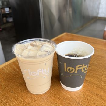 Lofty Coffee - Iced lavender latte and drip coffee - Coffee & Tea Near Me - San Diego, California