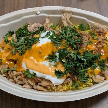 Tahini's Shawarma - Regular habibi bowl. No pita chips. Mild hot sauce. BOGO on Uber Eats. - Middle Eastern Near Me - Richmond Hill, Ontario Tahini's Shawarma - Regular habibi bowl. No pita chips. Mild hot sauce. BOGO on Uber Eats. - Middle Eastern Near Me - Richmond Hill, Ontario