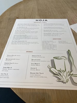Menu photo 2 HOJA Denver, CO