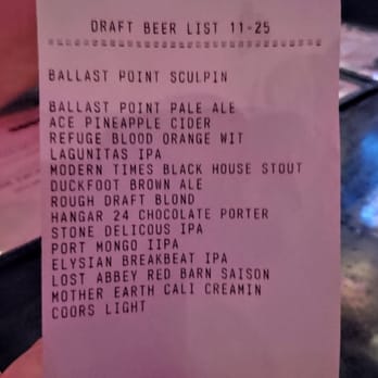 Werewolf - The beer list. Saturday night 2015-11-28 - Breakfast & Brunch Near Me - San Diego, California Werewolf - The beer list. Saturday night 2015-11-28 - Breakfast & Brunch Near Me - San Diego, California