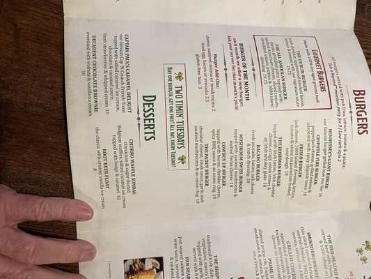 Menu photo 4 Hennessey's Tavern Dana Point, CA