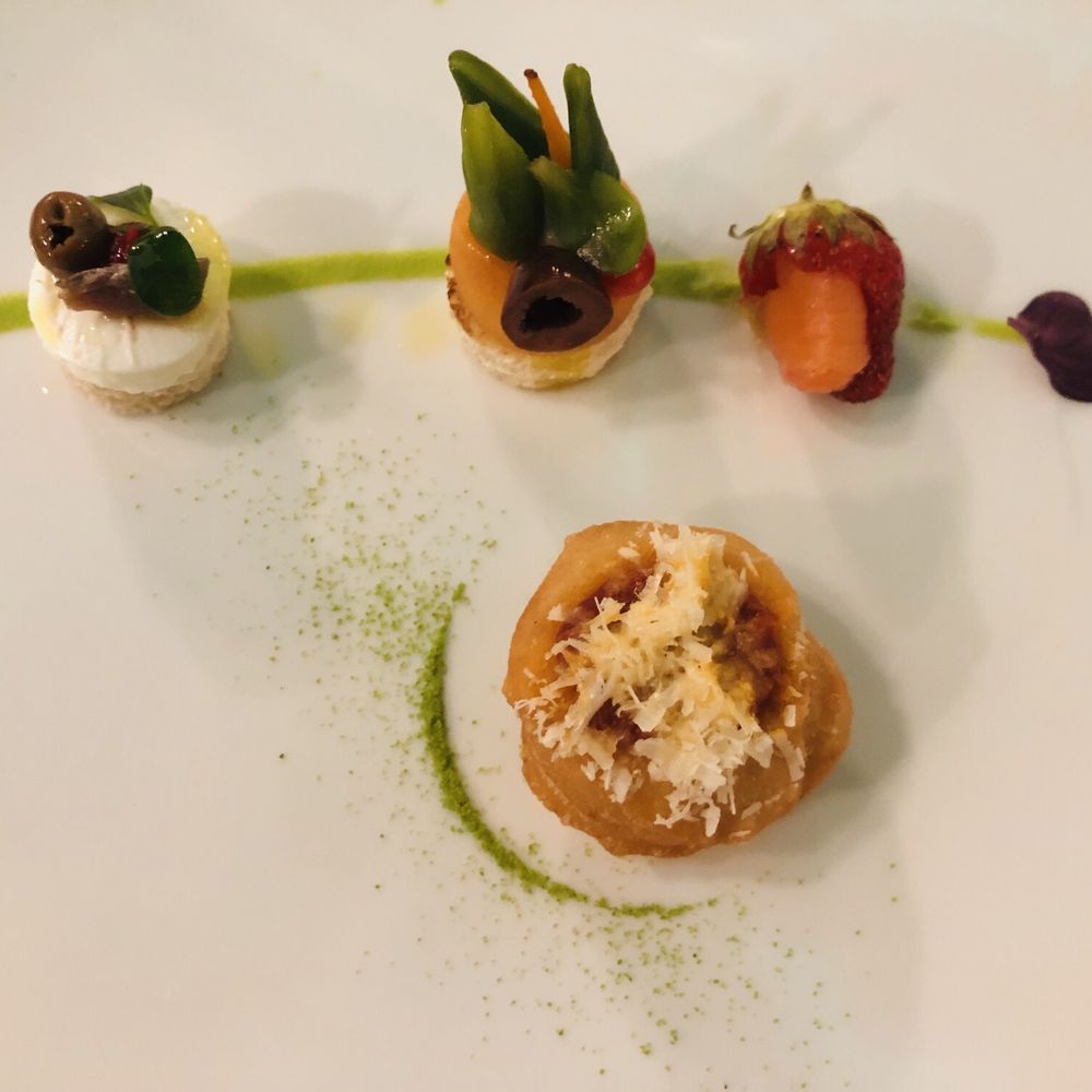 Hostaria Bibendum - Starter gifted by the chef. - Italian Near Me - Florence, FI Hostaria Bibendum - Starter gifted by the chef. - Italian Near Me - Florence, FI