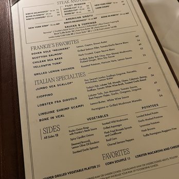 Frankie's The Steakhouse - Menu - Steakhouses Near Me - Duluth, Georgia Frankie's The Steakhouse - Menu - Steakhouses Near Me - Duluth, Georgia