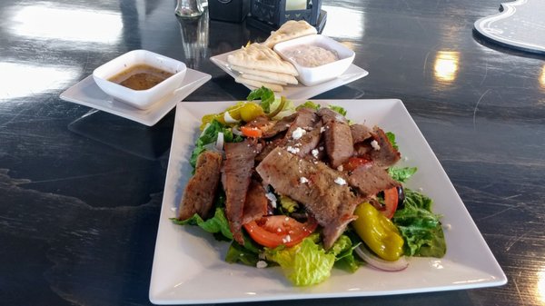 Photo of Euphoria XIX Grill - San Diego, CA, US. Gyro Salad