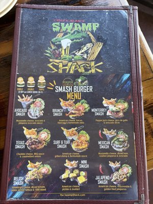 Menu photo 1 Crazy Alan's Swamp Shack Kemah, TX