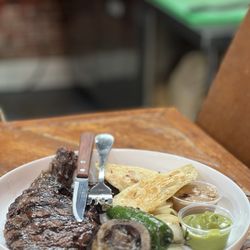 Brasa Norte - Ribeye with bone marrow.