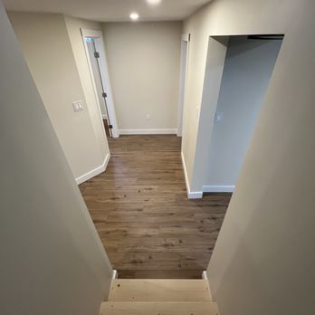 Jameson Home Handyman - Full basement renovation including custom staircase. - Handyman Near Me Jameson Home Handyman - Full basement renovation including custom staircase. - Handyman Near Me
