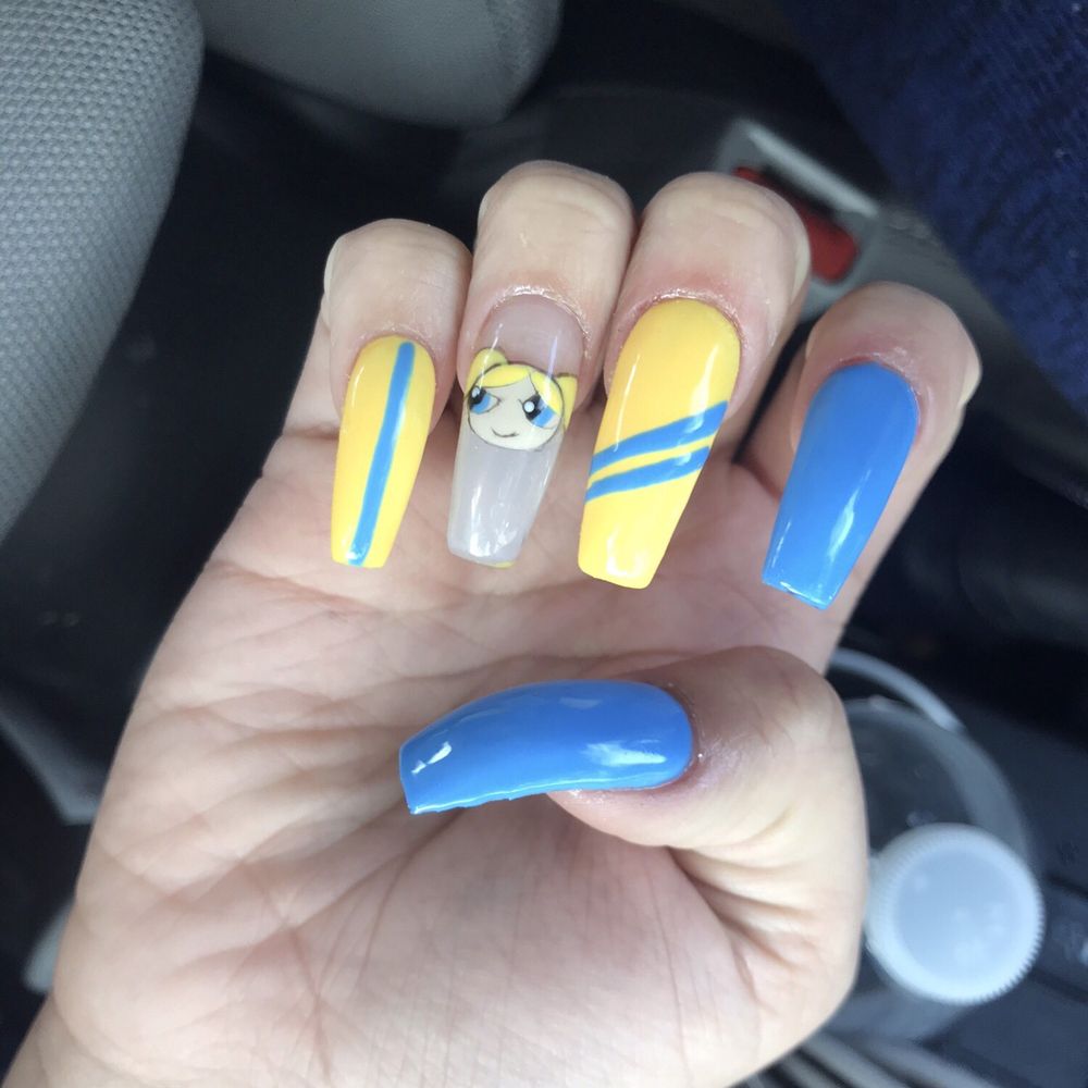 Lin Nails - Powerpuff girls design by Laura. - Nail Salons Near Me - Homestead, Florida