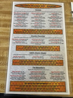 Menu photo 1 Big John's Mountain Grill Frazier Park, CA Menu photo 1 Big John's Mountain Grill Frazier Park, CA