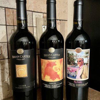 Brian Carter Cellars - three bottles of wine - Wine Bars Near Me - Vancouver, Washington
