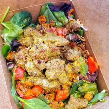 Basil Box - a salad in a cardboard box - Thai Near Me - North York, Ontario Basil Box - a salad in a cardboard box - Thai Near Me - North York, Ontario