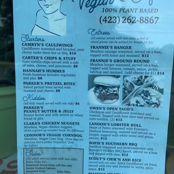 Frannie’s Vegan Cafe - Menu - Vegan Near Me - Johnson City, Tennessee