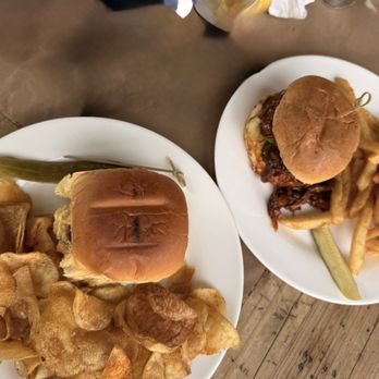 Craft 31 - Build your own burger with Housemade chips and a it's "Not a Mcrib barbecue sandwich and fries - Pizza Near Me - Williamsburg, Virginia Craft 31 - Build your own burger with Housemade chips and a it's "Not a Mcrib barbecue sandwich and fries - Pizza Near Me - Williamsburg, Virginia
