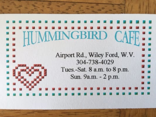 The Hummingbird Cafe by null