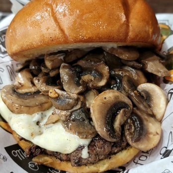 Lime n Dime - Halal beef Mushroom Swiss Burger, very fresh & delicious, cheaper than big name places. - Halal Near Me - Plano, Texas