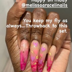 Nail Hotline - Drip and hearts...