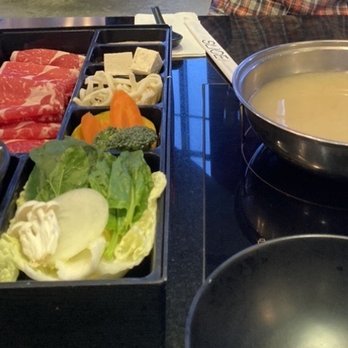 Slice Shabu - 6 oz rib eye combo with pork broth - Hot Pot Near Me - Mission Viejo, California Slice Shabu - 6 oz rib eye combo with pork broth - Hot Pot Near Me - Mission Viejo, California
