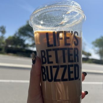Better Buzz Coffee San Marcos - Large vanilla caramel latte iced - Coffee & Tea Near Me - San Marcos, California