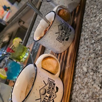 Dirty Birdie Golf - Soup flight and margarita flight - Axe Throwing Near Me - Monroe, Michigan