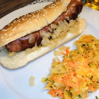 Pierogi Village - Polish sausage hotdog, my man loved it! - Polish Near Me - Las Vegas, Nevada