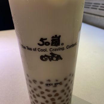FIFTYLAN Koreatown - Jasmine green milk tea with HARD golden boba - Bubble Tea Near Me - New York, New York