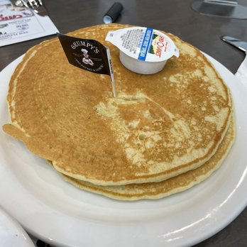 Grumpy's Restaurant - Two large delicious pancakes! - Breakfast & Brunch Near Me - St. Johns, Florida Grumpy's Restaurant - Two large delicious pancakes! - Breakfast & Brunch Near Me - St. Johns, Florida