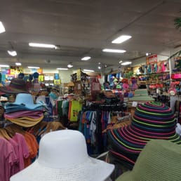 Cool beach clothes, hats, souvenirs, etc. Cool beach clothes, hats, souvenirs, etc.