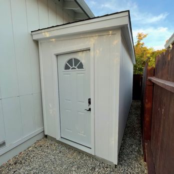 Ryan is Handy - Custom shed side view - Handyman Near Me