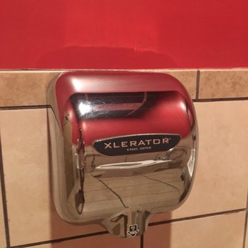 Oishi Sushi - Super clean looking stainless steel hand dryer - Sushi Bars Near Me - Schaumburg, Illinois
