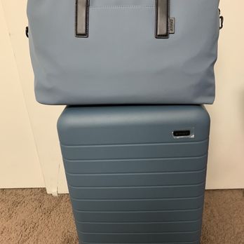 Away - My matching Bigger Carry-On with The Everything Bag in Coast color. - Luggage Near Me - Los Angeles, California Away - My matching Bigger Carry-On with The Everything Bag in Coast color. - Luggage Near Me - Los Angeles, California
