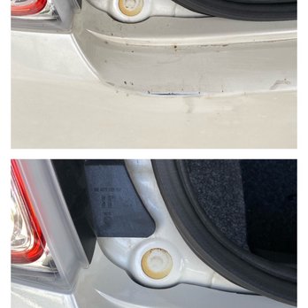 Touch Up Specialist - Welding damage on the bumper got repainted to match its original color - Body Shops Near Me