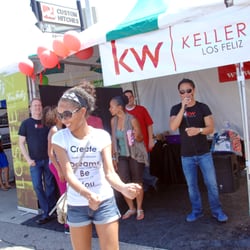 Los Feliz Village Street Fair - Dance competition at the Keller Williams Los Feliz Booth