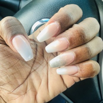 Bn Nails & Spa - Ombré Coffin Nails - Nail Salons Near Me - Norfolk, Virginia