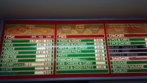 Menu photo 2 Claylands Fish Bar London, XGL