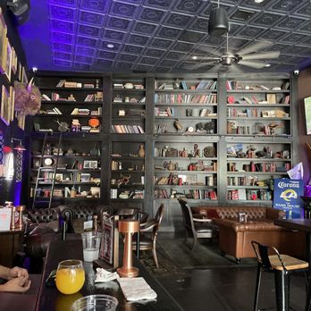 The Nickel Mine - a man sitting at a bar - Sports Bars Near Me - Los Angeles, California
