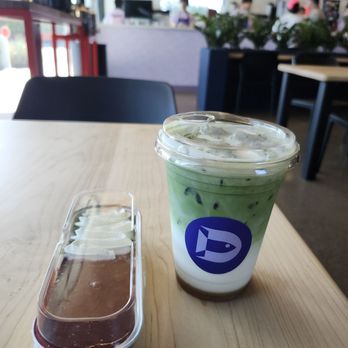 Minnow - Miso matcha latte and matcha cheesecake with strawberry jam and yuzu cream - Sushi Bars Near Me - Phoenix, Arizona