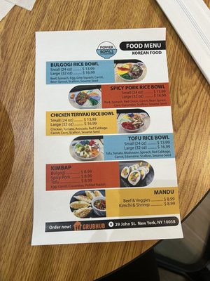 Menu photo 2 Power Bowls New York, NY